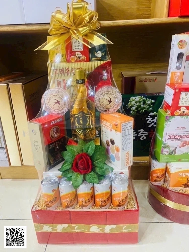 Giỏ Quà Tết Sức Khoẻ Sâm Hàn Quốc - GQ249