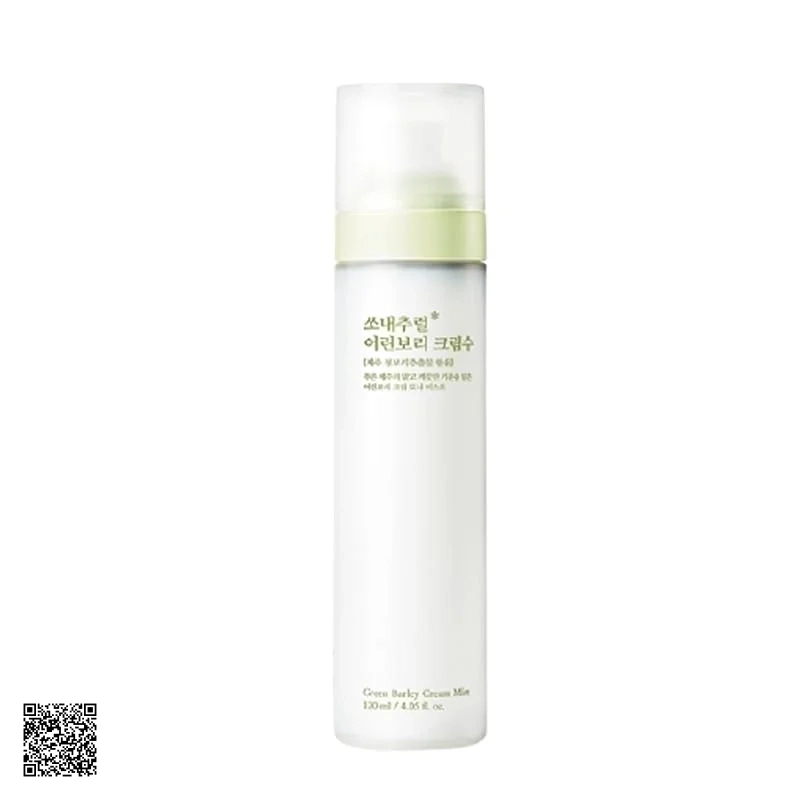 So’Natural Green Barley Cream Mist - Xịt Khoáng Lúa Mạch Hàn Quốc