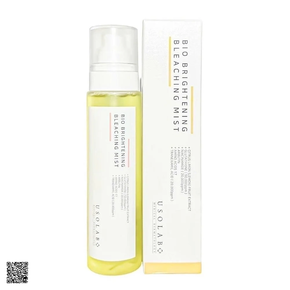 Usolab Bio Brightening Bleaching Mist - Xịt Khoáng Dưỡng Sáng Da, Mờ Thâm Nám