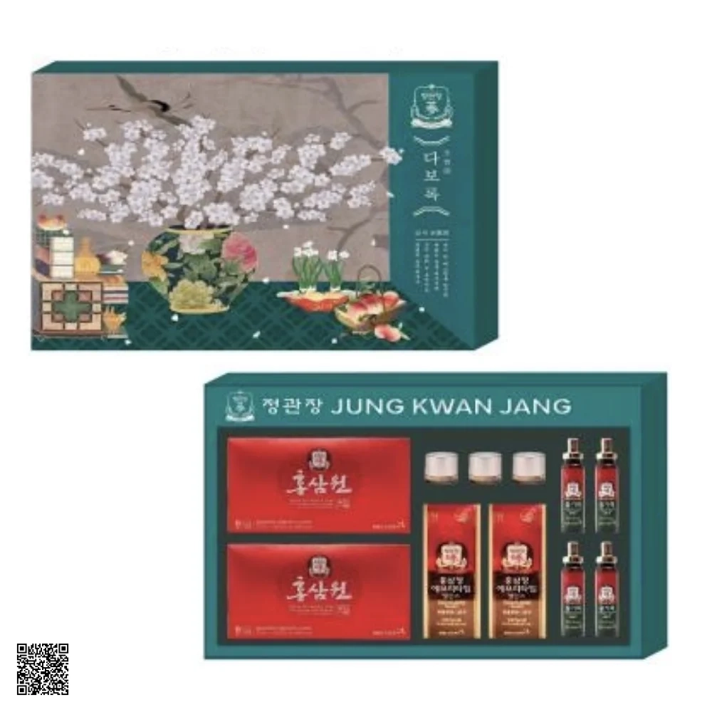 Hộp Quà Tết Hồng Sâm Cao Cấp KGC - Thịnh Vượng Hạnh Phúc