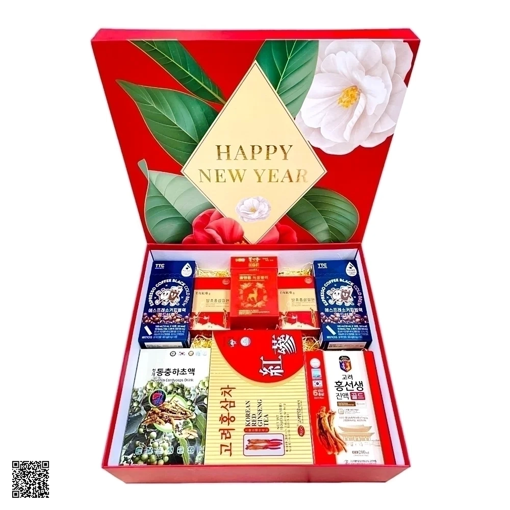 Hộp Quà Tết Sức Khỏe Sâm Hàn Quốc Xuân An Khang VS100