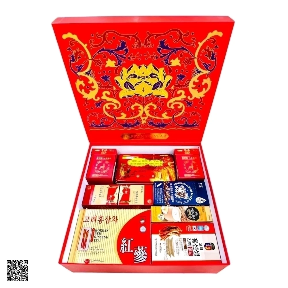 Hộp Quà Tết Sức Khỏe Sâm Hàn Quốc Xuân An Khang VS123