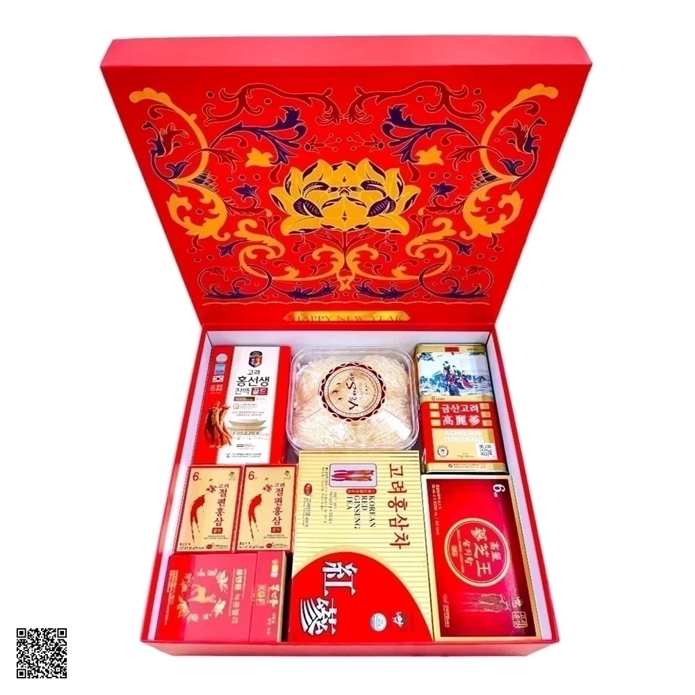 Hộp Quà Tết Sức Khỏe Sâm Hàn Quốc Xuân An Khang VS400