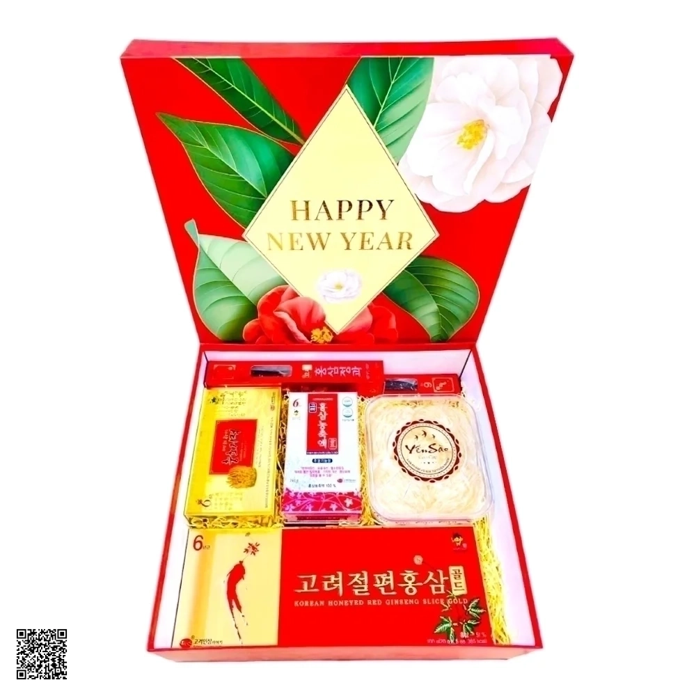 Hộp Quà Tết Sức Khỏe Sâm Hàn Quốc Xuân An Khang VS650