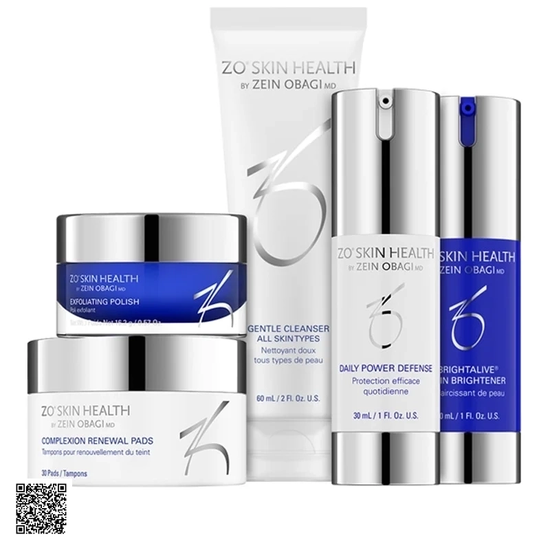 Bộ Sản Phẩm Dưỡng Trắng Da ZO Skin Health Skin Brightening Program