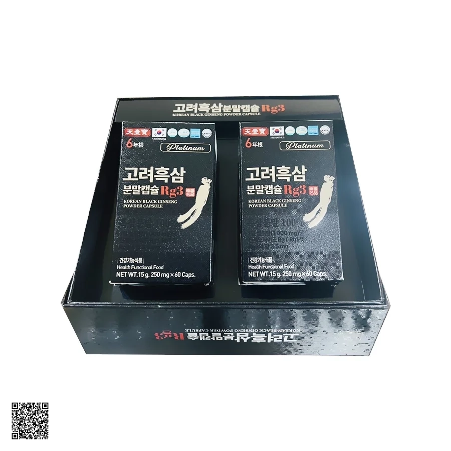 Viên Hắc Thiên Sâm RG3 Korean Black Ginseng Powder Capsule