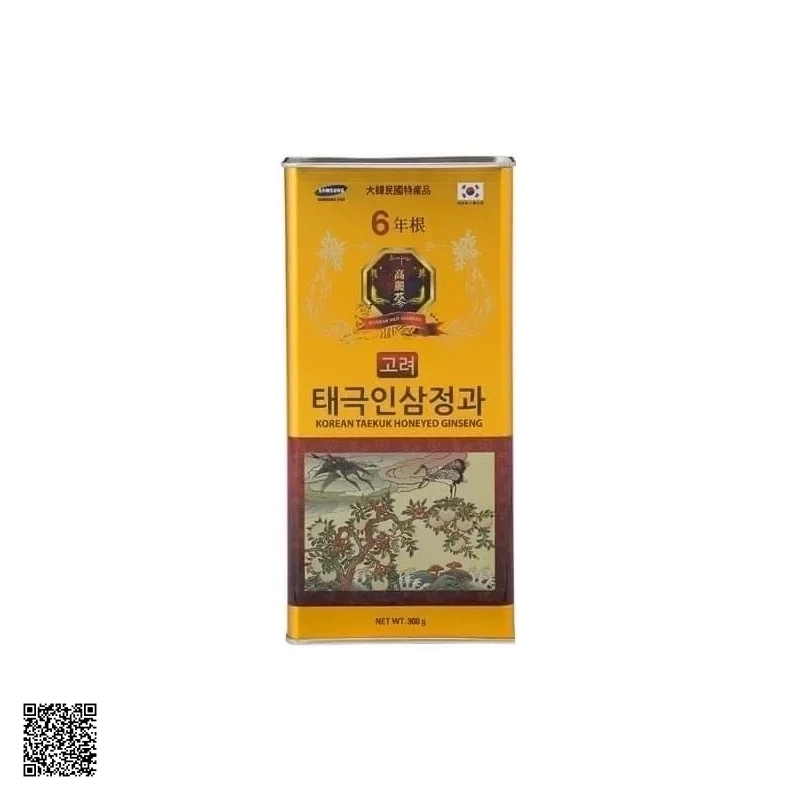 Thiên Sâm Nguyên Củ Tẩm Mật Ong Korean Taekuk Honeyed Ginseng 300gr
