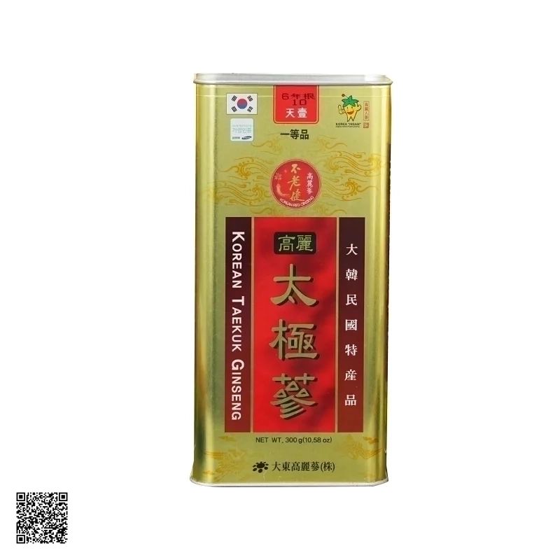 Thái Cực Sâm Củ Khô Daedong Korean Taekuk Ginseng số 10 300gr (10 củ)