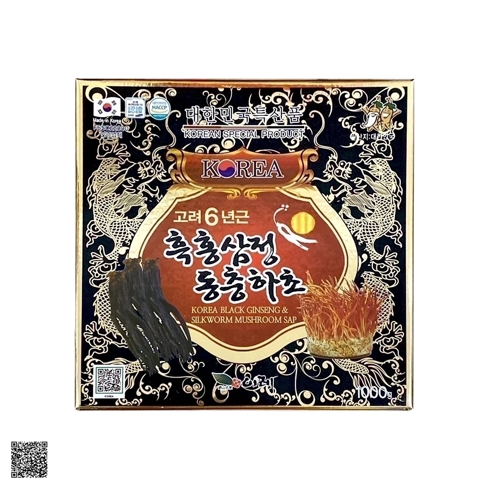 Cao Hắc Sâm Đông Trùng Hạ Thảo Ire Red Korea Black Ginseng & Silkworm Mushroom Sap