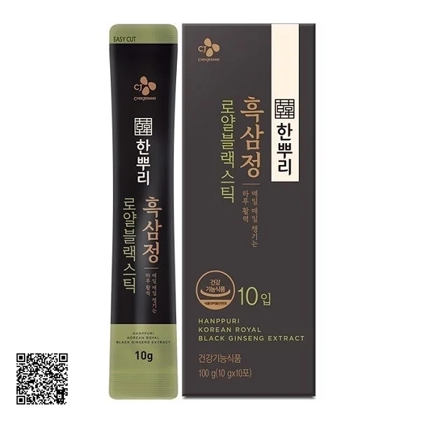 Tinh Chất Hắc Sâm CJ Hanppuri Korean Royal Black Ginseng Extract