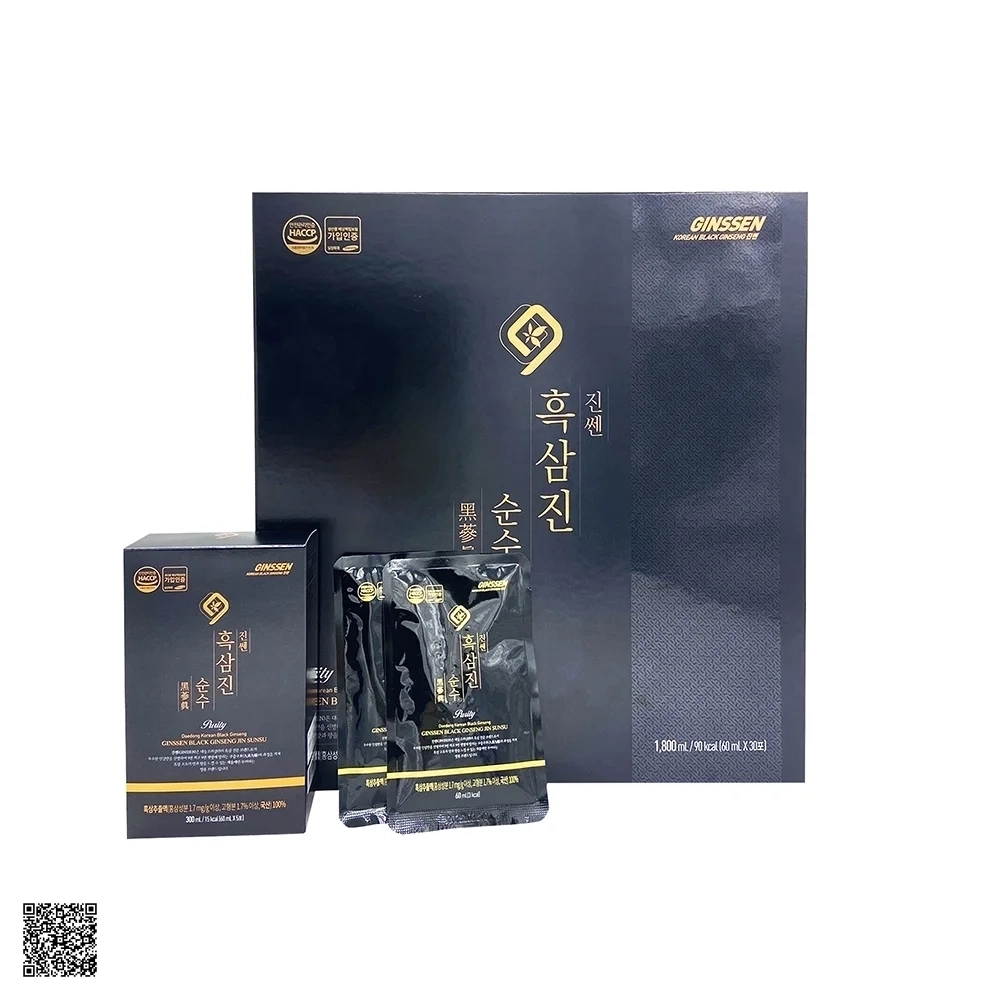 Nước Chiết Xuất Hắc Sâm Daedong Purity Korean Black Ginseng Jin Sunsu (30 gói x 60ml)