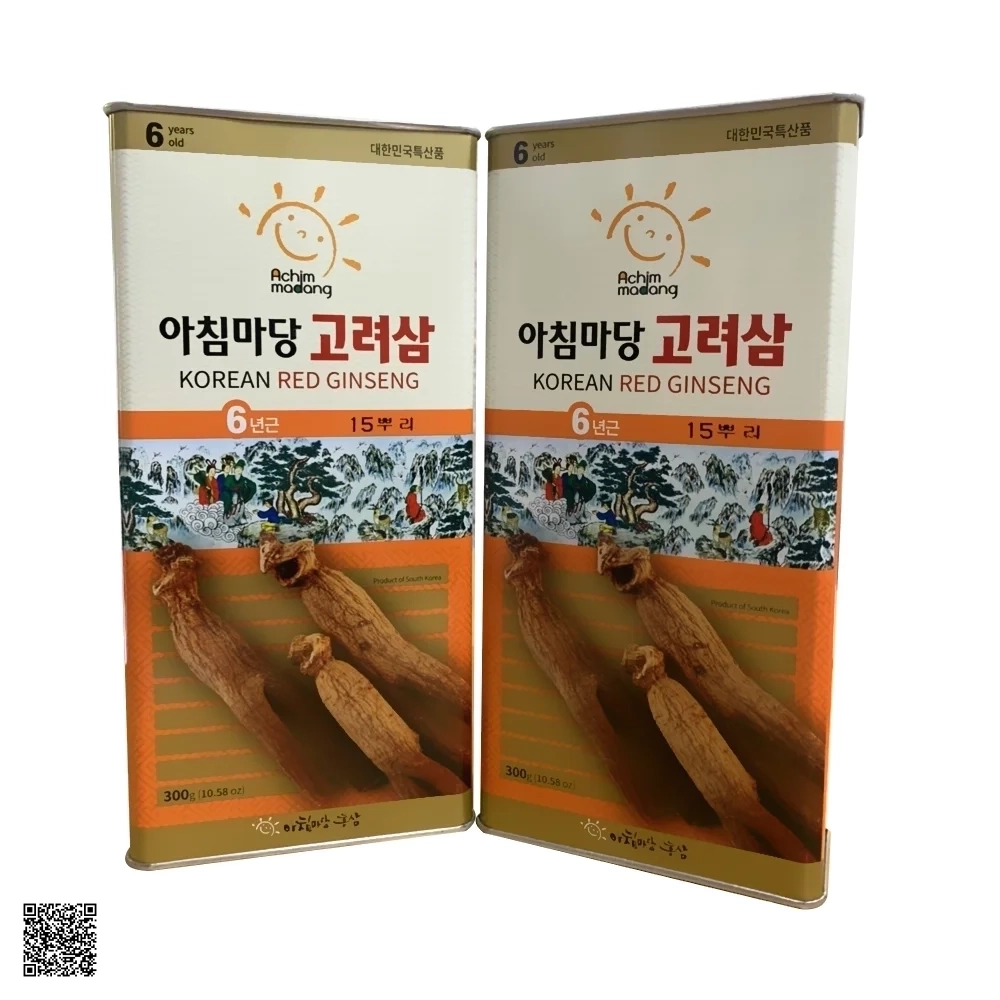 Hồng Sâm Củ Khô Achimmadang Korean Red Ginseng Hàn Quốc (300gr - 10 Củ)
