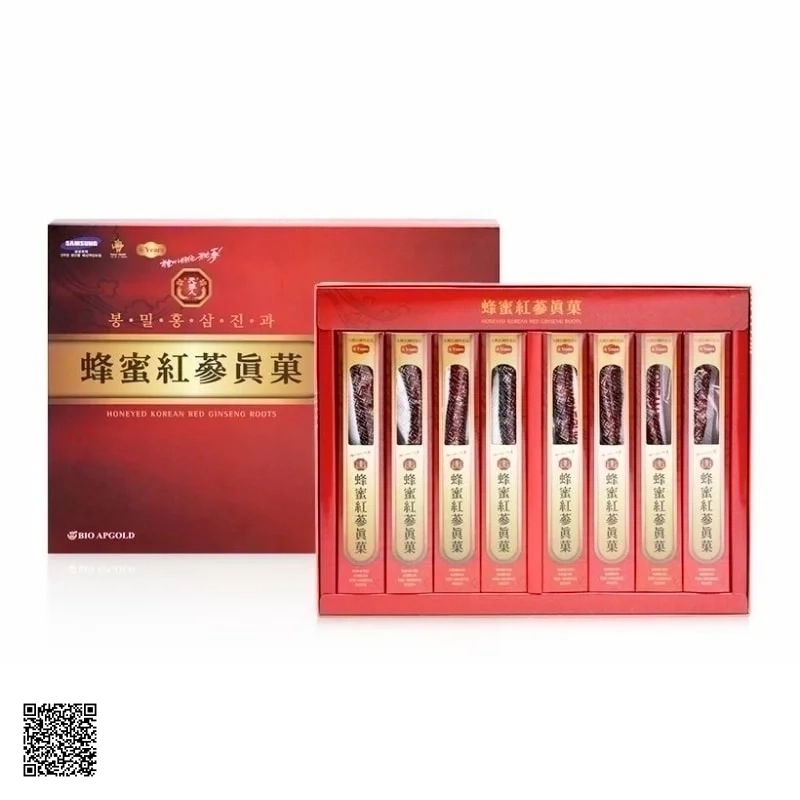 Hồng Sâm Củ Tẩm Mật Ong Bio Apgold Honeyed Korean Red Ginseng Roots 240g