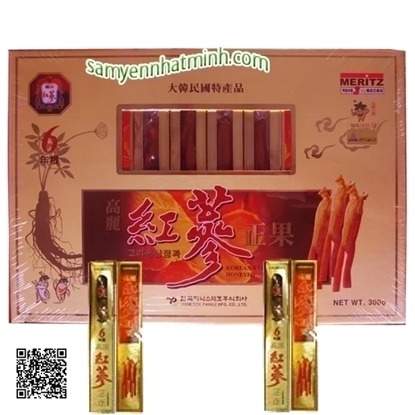 HỒNG SÂM CỦ TẨM MẬT ONG MERITZ GOLD (300gr)