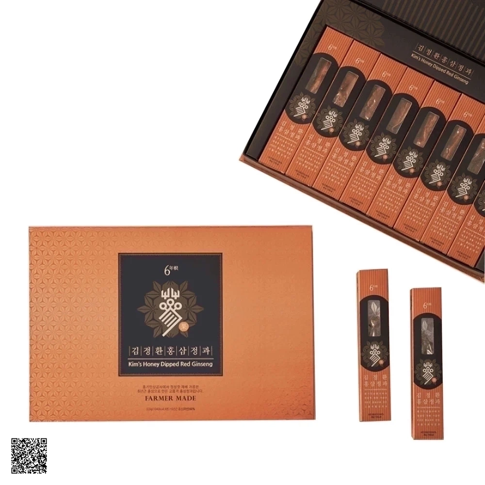 Hồng Sâm Tẩm Mật Ong Nguyên Củ Kim's Honey Dipped Red Ginseng