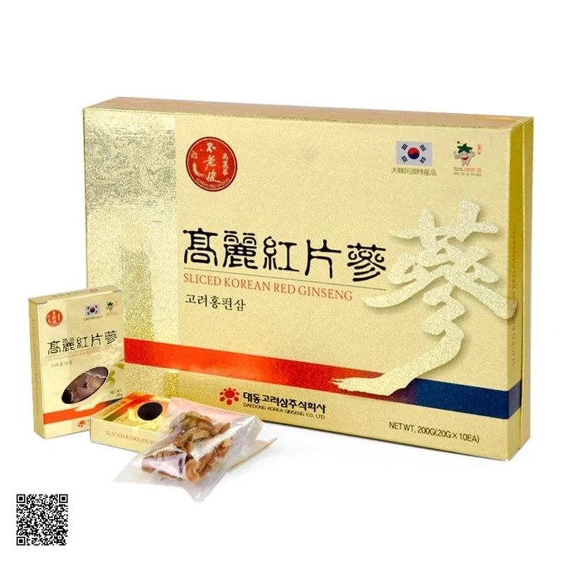 Hồng Sâm Củ Khô Thái Lát Daedong Sliced Korean Red Ginseng 200g