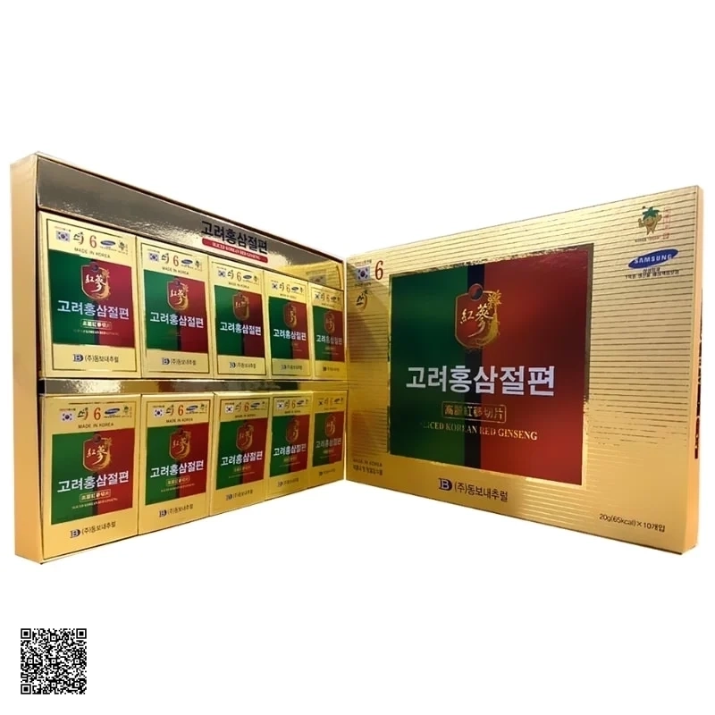 Hồng Sâm Thái Lát Tẩm Mật Ong Dongwon Samsung Sliced Korean Red Ginseng (10 gói x 20g)