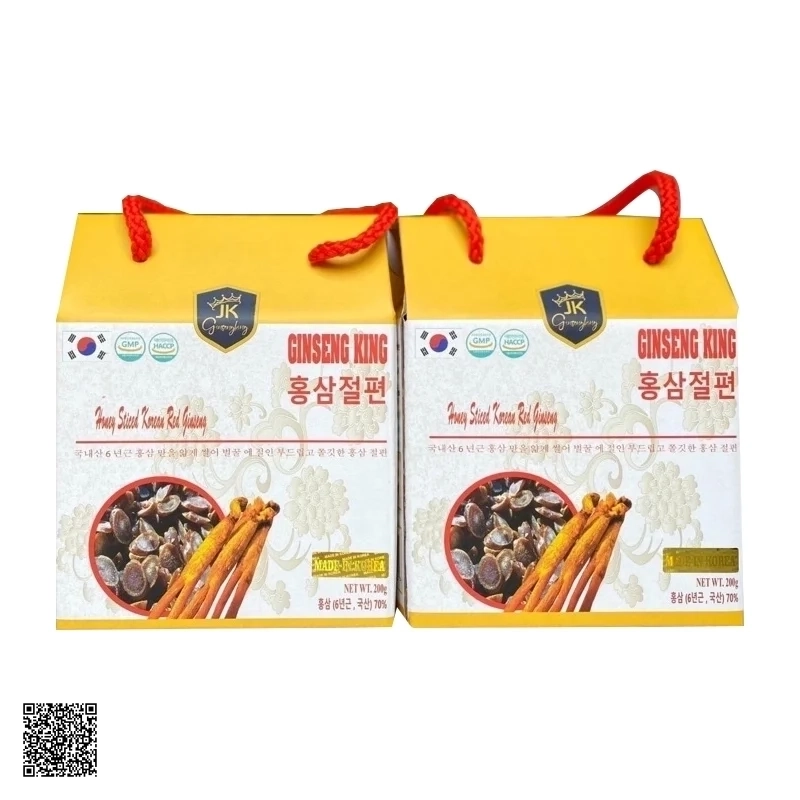 Hồng Sâm Lát Tẩm Mật Ong Ginseng King Honey Liquid Korean Red Ginseng (Hũ Nhựa 200gr)