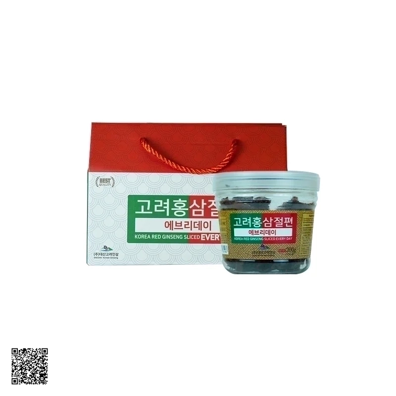 Mứt Sâm Tẩm Mật Ong Daesan Korea Red Ginseng Sliced Every Day (200r x 2 hũ)