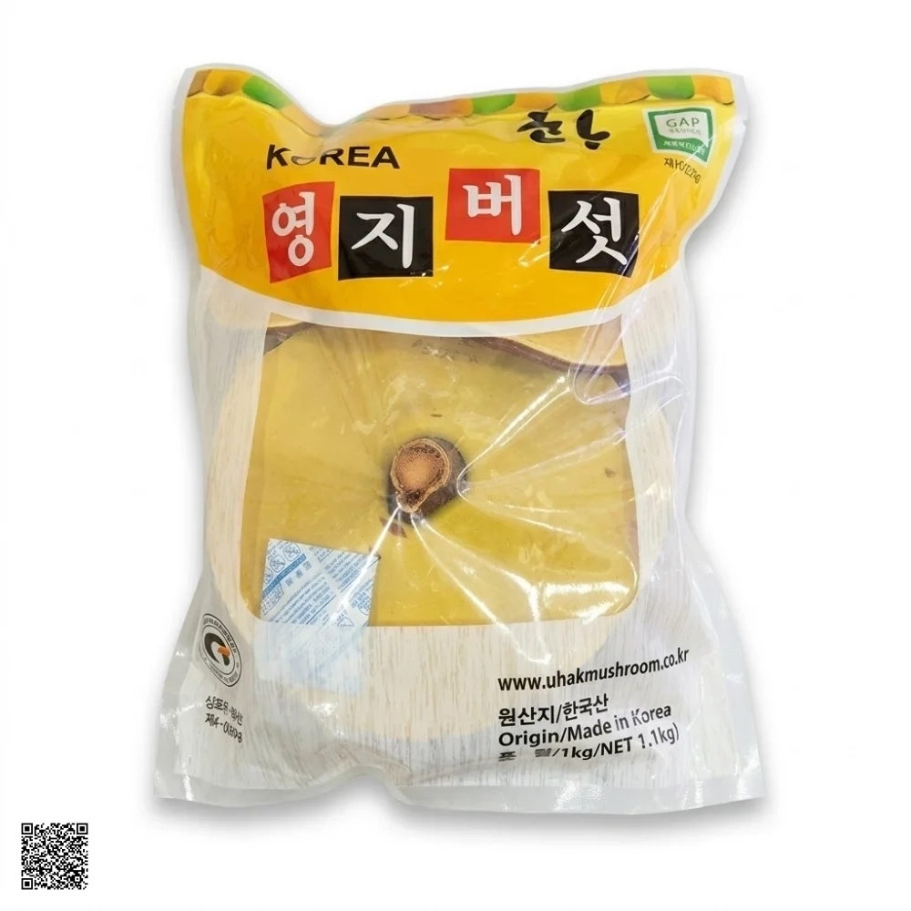 Nấm Linh Chi Vàng Chanh Uhak Mushroom Hàn Quốc Cao Cấp Chính Hãng Túi 1kg