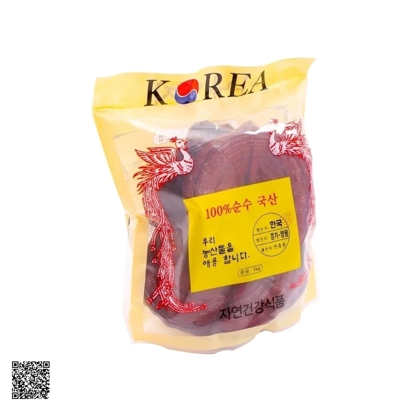 Nấm Linh Chi Đỏ Phượng Hoàng Hàn Quốc Bịch 1kg (3 Tai Trở Lên)