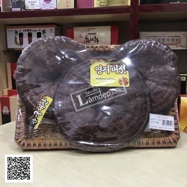 Nấm Linh Chi Đỏ Nuôi Trồng Hàn Quốc 3 - 4 Tai Khay 1kg
