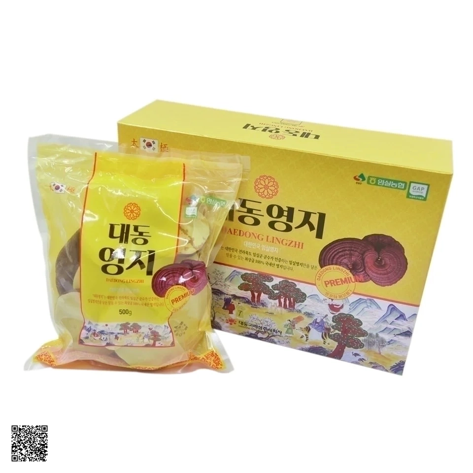 Nấm Linh Chi Đỏ Daedong Lingzhi Mushroom Premium Hàn Quốc 1kg