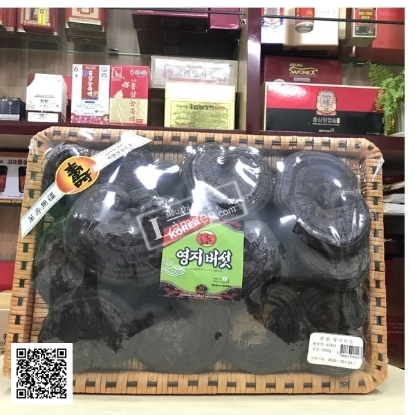 Nấm Hắc Linh Chi Thiên Nhiên Hàn Quốc Khay 1kg