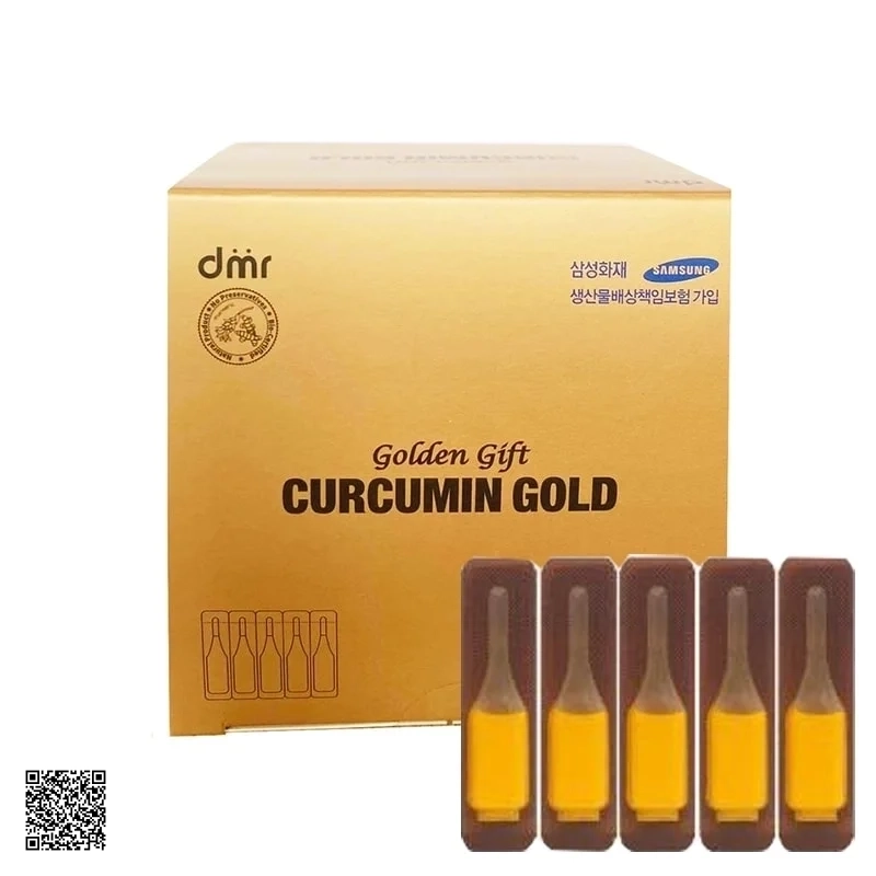 Golden Gift Curcumin Gold Tinh nghệ Nano Hàn Quốc (Hộp Nhỏ 50 Tép)