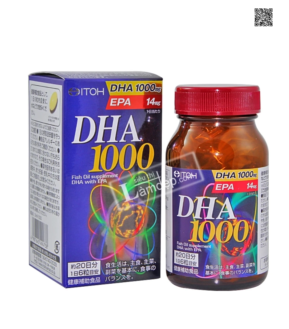 Viên Uống Bổ Não DHA & EPA Nhật Bản (1000mg x 120 viên) Viên Uống Bổ Não DHA & EPA Nhật Bản (1000mg x 120 viên)