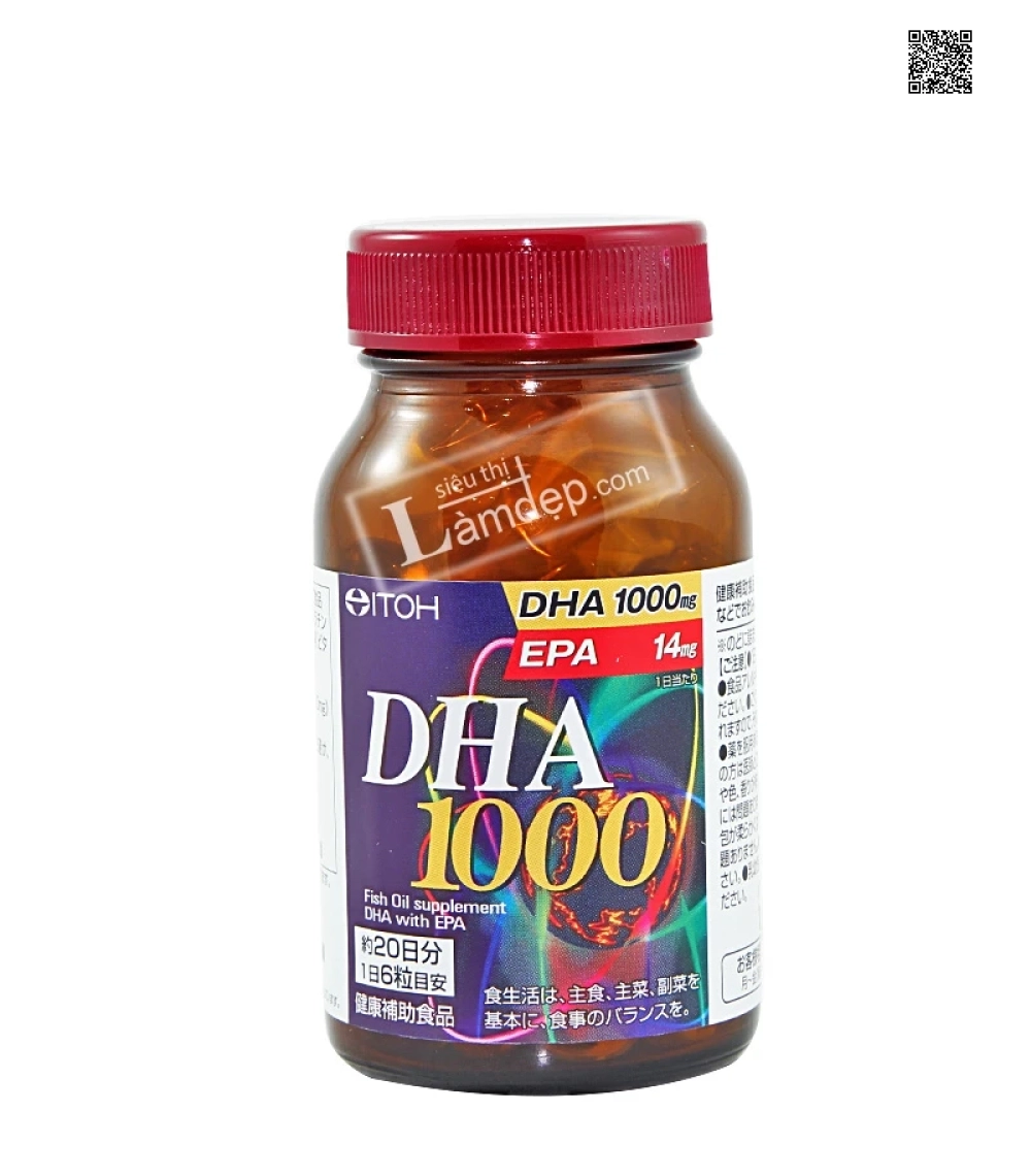 Viên Uống Bổ Não DHA & EPA Nhật Bản (1000mg x 120 viên) Viên Uống Bổ Não DHA & EPA Nhật Bản (1000mg x 120 viên)