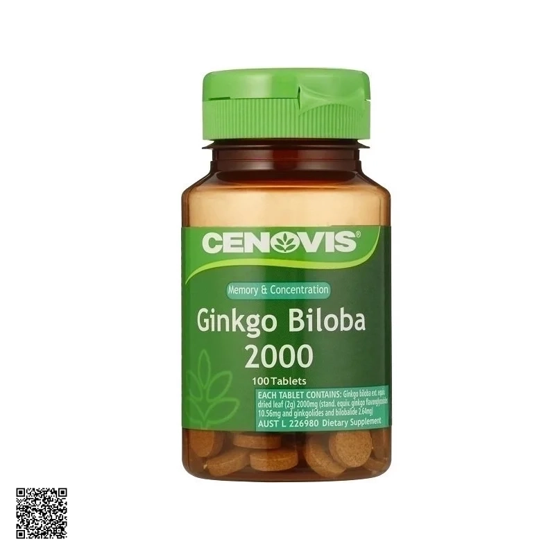 Viên Uống Bổ Não, Tăng Cường Trí Nhớ Cenovis Ginkgo Biloba 2000
