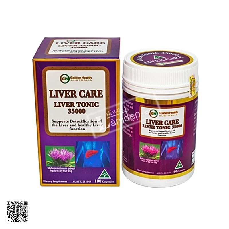 Viên Uống Bổ Gan Golden Health Liver Care Liver Tonic (35000mg x 100 viên)