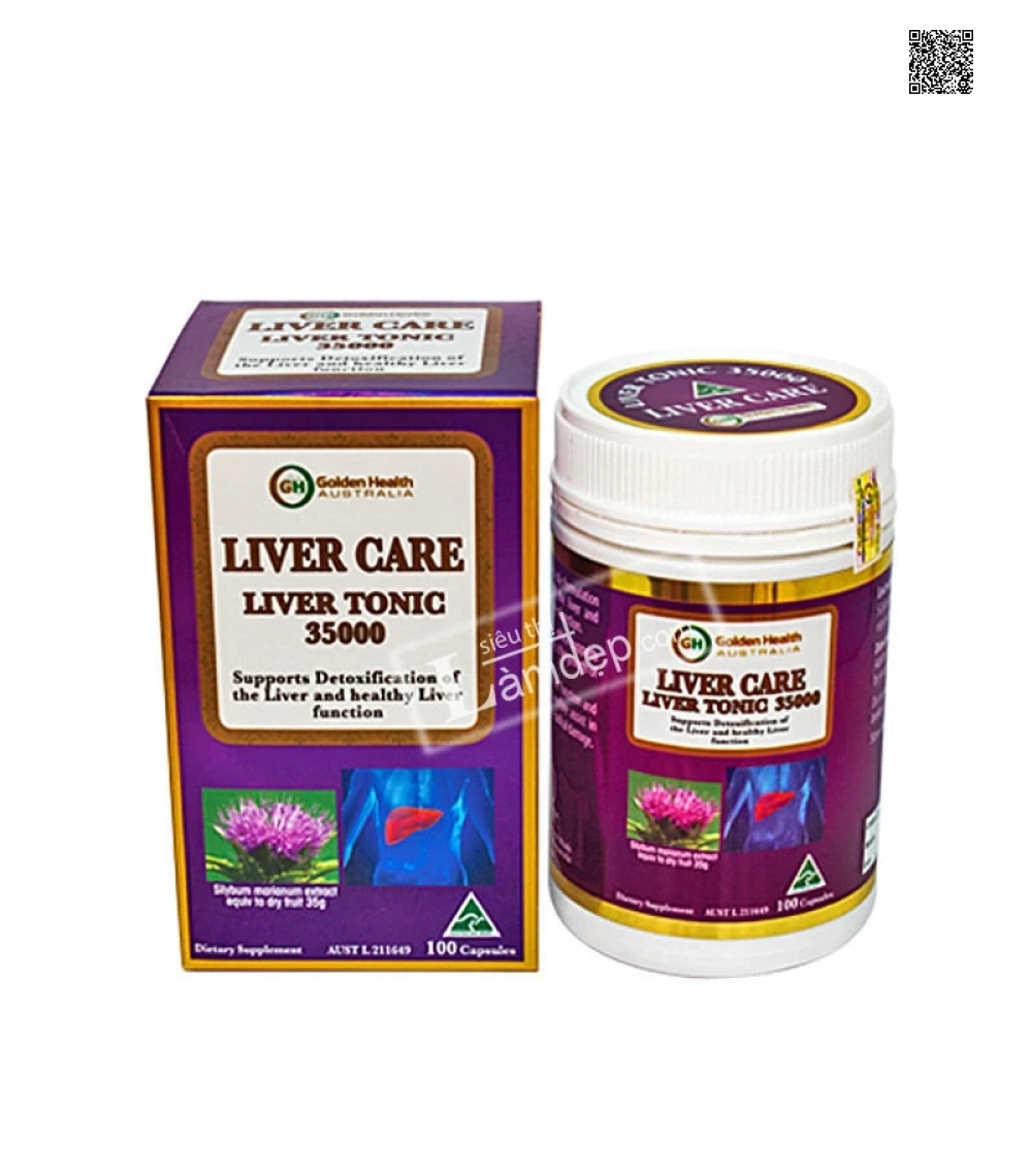 Viên Uống Bổ Gan Golden Health Liver Care Liver Tonic (35000mg x 100 viên)