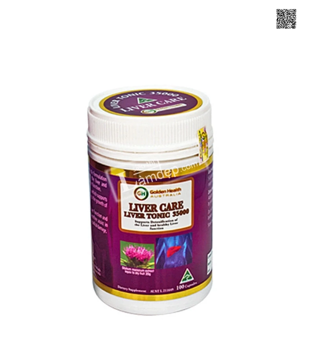Viên Uống Bổ Gan Golden Health Liver Care Liver Tonic (35000mg x 100 viên)