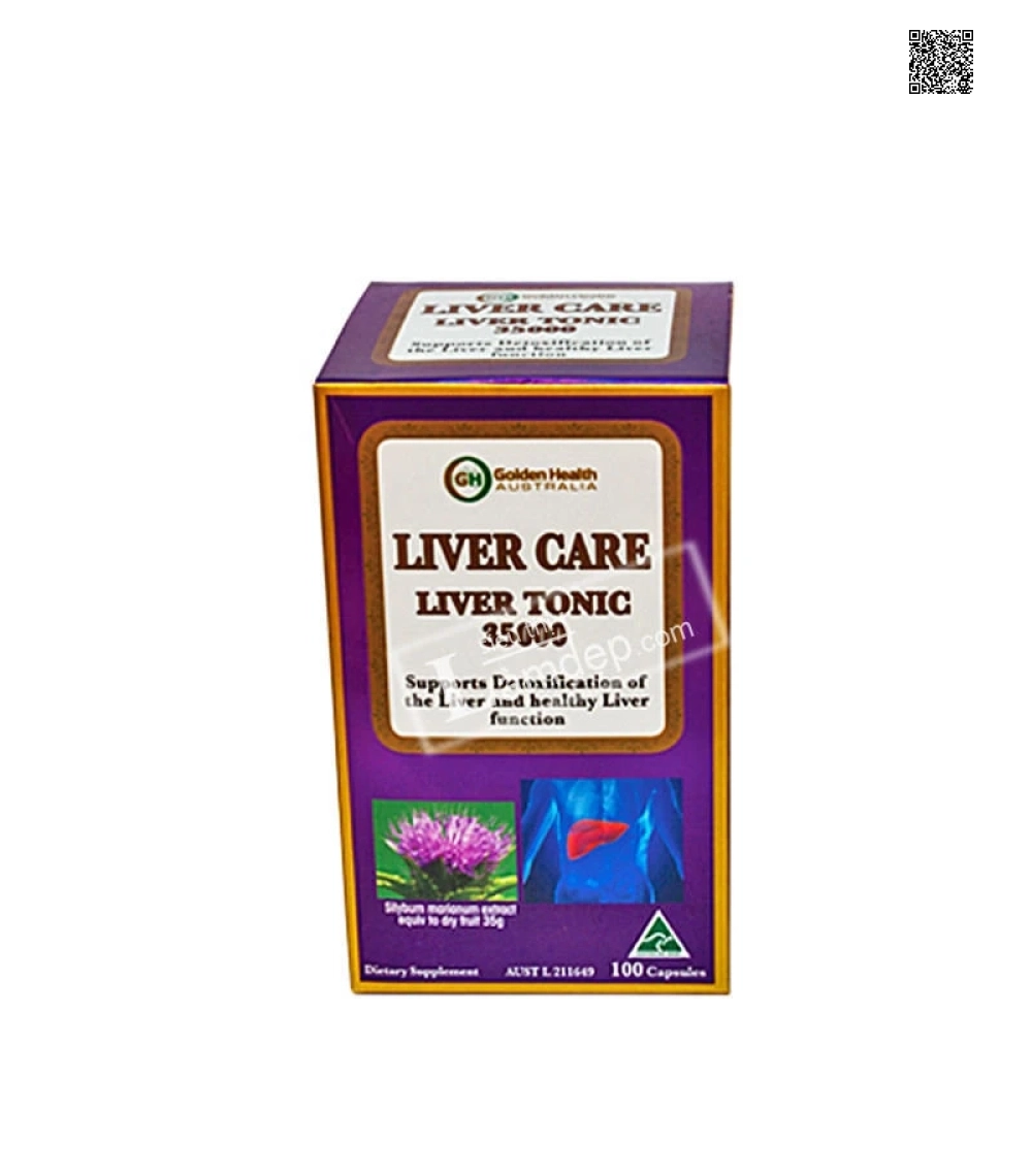 Viên Uống Bổ Gan Golden Health Liver Care Liver Tonic (35000mg x 100 viên)