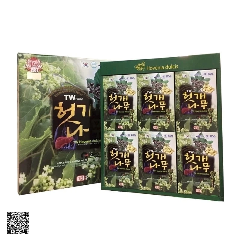 Nước Bổ Gan Taewoong Food Hovenia Dulcis Hàn Quốc (70ml x 30 Gói)
