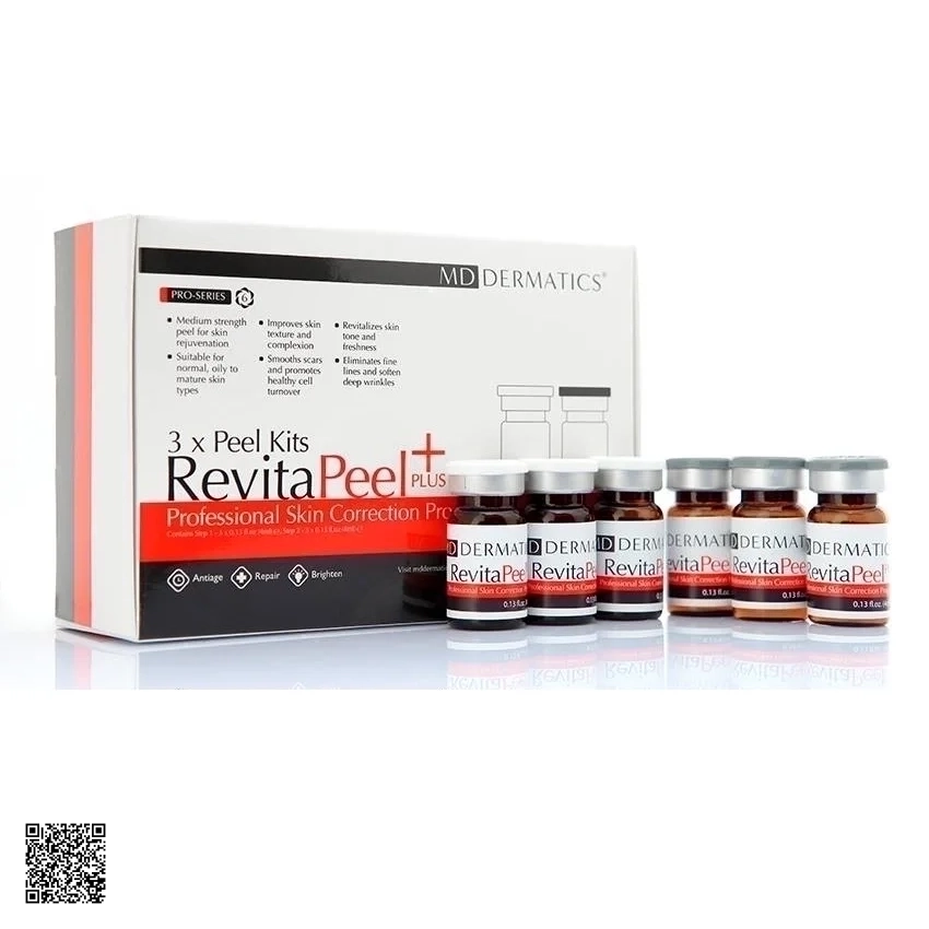 Bộ Sản Phẩm Điều Trị Sẹo Rỗ, Nếp Nhăn Sâu MD Dermatics RevitaPeel Plus