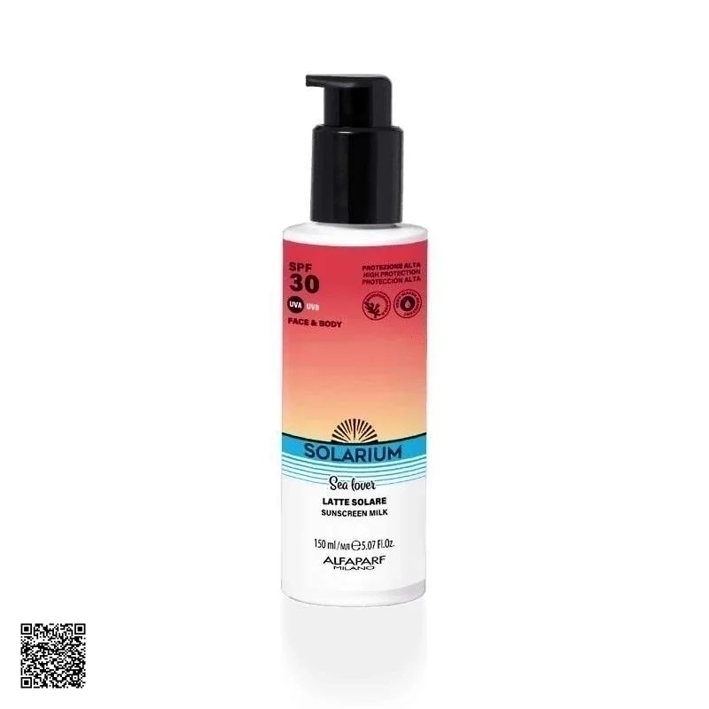 Dibi Milano Solarium Sunscreen Milk Face & Body SPF30 - Sữa Chống Nắng Mỏng Nhẹ
