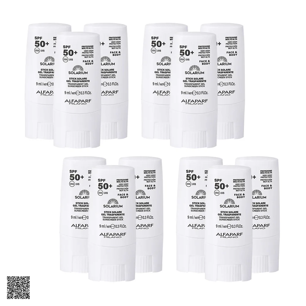 Thanh Lăn Chống Nắng Dibi Milano Solarium Transparent Solar Gel Stick SPF50+ Face & Body (Hộp 12 Thỏi)
