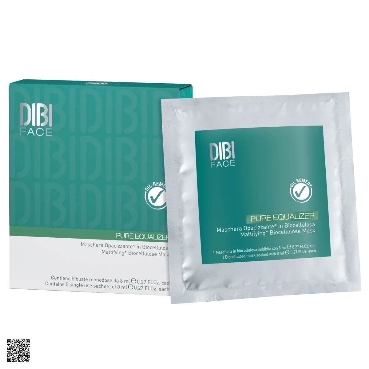 Dibi Milano Pure Equalizer Mattifying Biocellulose Mask - Mặt Nạ Thanh Lọc Da