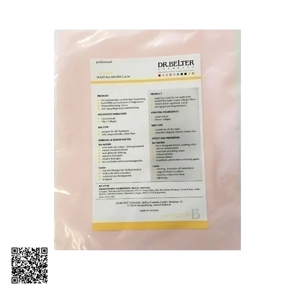 Dr.Belter Intensa Solid Bio-Matrix Caviar (Hồng) - Mặt Nạ Collagen Phục Hồi Da