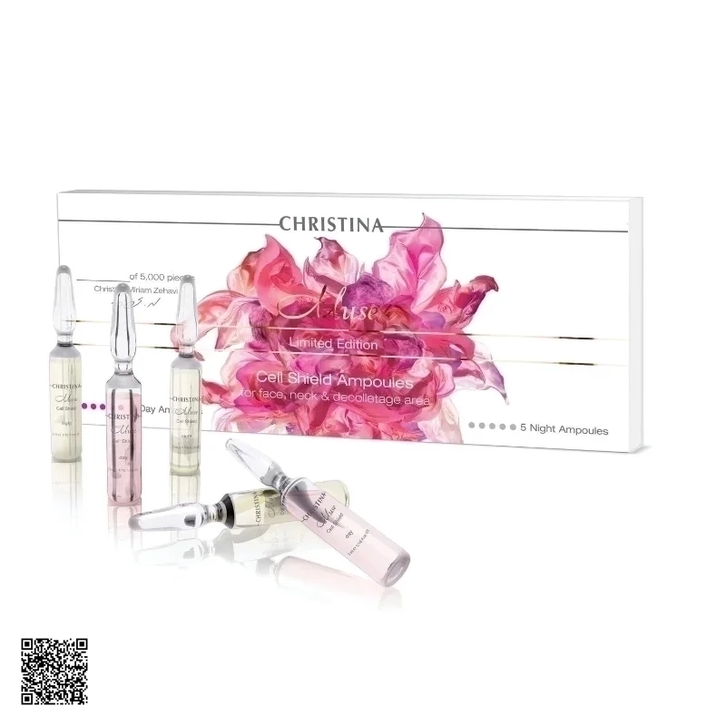 Christina Muse Cell Shield Ampoules Kit - Bộ Tế Bào Gốc Chiết Xuất Từ Hoa Hồng