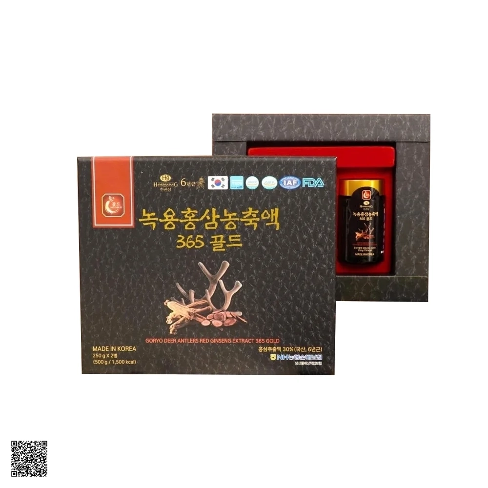Cao Hồng Sâm Nhung Hươu HankwanjanG Goryo Deer Antlers Red Ginseng Extract 365 Gold