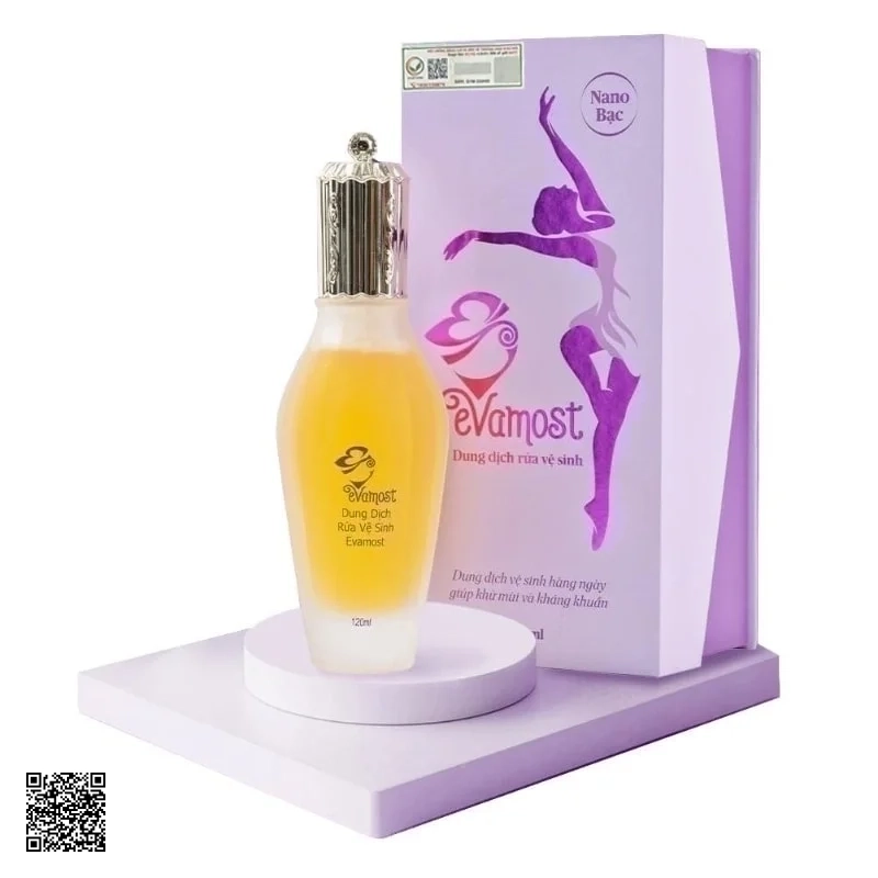 Dung Dịch Vệ Sinh Nano Bạc Evamost - Sạch Thơm Hồng Khít