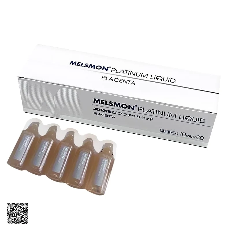 Melsmon Platinum Liquid Placenta Nước Uống Trắng Da Nhau Thai Ngựa Từ Nhật Bản
