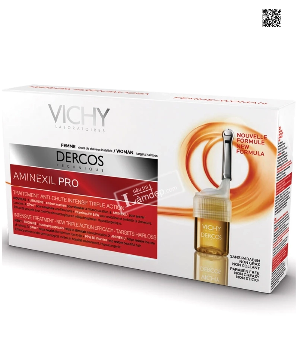 Tinh Chất Ngăn Ngừa Và Giảm Rụng Tóc Cho Nữ Vichy Dercos Technique