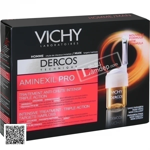 Tinh Chất Ngăn Ngừa Và Giảm Rụng Tóc Cho Nam Vichy Dercos Technique Aminexil Pro