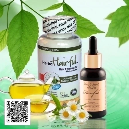Bộ Đôi Ngăn Ngừa & Kích Thích Mọc Tóc Hiệu Quả Herba Hairful & Hairful Serum