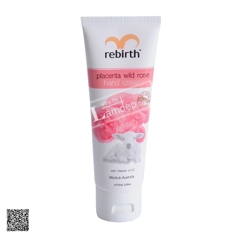 Kem Dưỡng Da Tay Nhau Thai Cừu Và Tinh Chất Hoa Hồng Rebirth Placenta Wild Rese Hand Cream